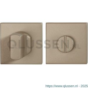 GPF Bouwbeslag Anastasius 1102.A4.0910 toiletgarnituur vierkant 50x50x8 mm stift 8 mm grote knop Champagne blend GPF1102A40910