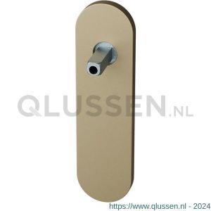 GPF Bouwbeslag Anastasius 1110.A4.442 PC72 kortschild afgerond 170x46x8 mm PC72 met vastgelaste knopvastzetter Champagne blend GPF1110A40442