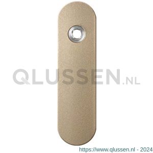 GPF Bouwbeslag Anastasius 1110.A4L blind deurkruk gatdeel linkswijzend kortschild afgerond 169x46x8,5 mm blind Champagne blend GPF1110A40200