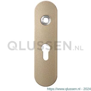 GPF Bouwbeslag Anastasius 1110.A4L PC55 deurkruk gatdeel linkswijzend kortschild afgerond 169x46x8,5 mm PC55 Champagne blend GPF1110A40232