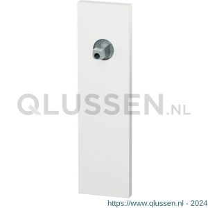 GPF Bouwbeslag ZwartWit 1115.62.401 BB56 kortschild rechthoekig 170x46x8 mm BB56 met vastgelaste knopvastzetter wit GPF1115620401