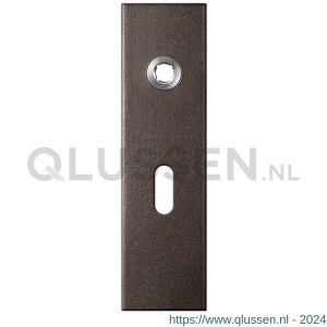 GPF Bouwbeslag Anastasius 1115.A1L BB56 deurkruk gatdeel linkswijzend kortschild rechthoekig 169x46x8,5 mm BB56 Dark blend GPF1115A10201