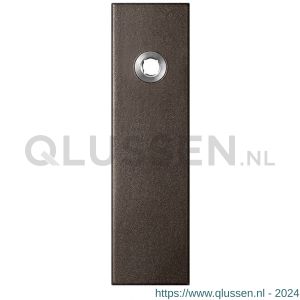 GPF Bouwbeslag Anastasius 1115.A1L blind deurkruk gatdeel linkswijzend kortschild rechthoekig 169x46x8,5 mm blind Dark blend GPF1115A10200