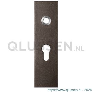 GPF Bouwbeslag Anastasius 1115.A1L PC55 deurkruk gatdeel linkswijzend kortschild rechthoekig 169x46x8,5 mm PC55 Dark blend GPF1115A10232