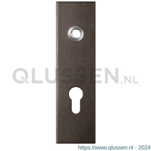 GPF Bouwbeslag Anastasius 1115.A1L PC72 deurkruk gatdeel linkswijzend kortschild rechthoekig 169x46x8,5 mm PC72 Dark blend GPF1115A10242