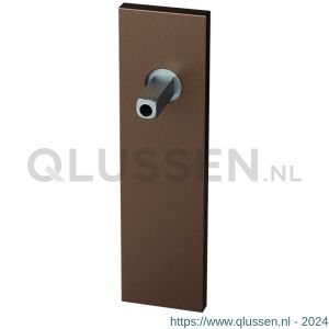 GPF Bouwbeslag Anastasius 1115.A2.400 blind kortschild rechthoekig 170x46x8 mm blind met vastgelaste knopvastzetter Bronze blend GPF1115A20400