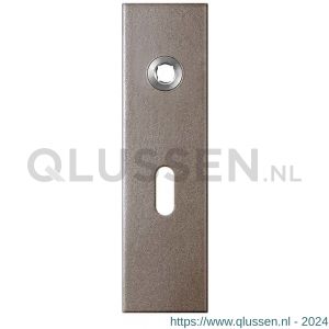 GPF Bouwbeslag Anastasius 1115.A3L BB56 deurkruk gatdeel linkswijzend kortschild rechthoekig 169x46x8,5 mm BB56 Mocca blend GPF1115A30201