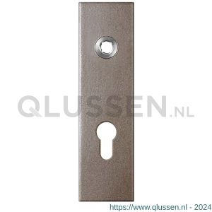 GPF Bouwbeslag Anastasius 1115.A3L PC72 deurkruk gatdeel linkswijzend kortschild rechthoekig 169x46x8,5 mm PC72 Mocca blend GPF1115A30242