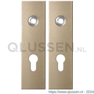 GPF Bouwbeslag Anastasius 1115.A4 PC72 kortschild rechthoekig enkelverend 169x46x8,5 mm PC72 Champagne blend GPF1115A40142