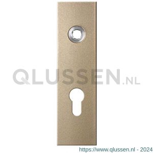 GPF Bouwbeslag Anastasius 1115.A4L PC72 deurkruk gatdeel linkswijzend kortschild rechthoekig 169x46x8,5 mm PC72 Champagne blend GPF1115A40242