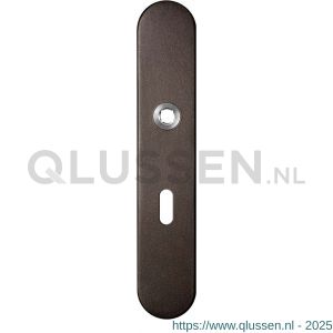 GPF Bouwbeslag Anastasius 1120.A1L BB56 deurkruk gatdeel linkswijzend langschild afgerond 218x40x8,5 mm BB56 Dark blend GPF1120A10201