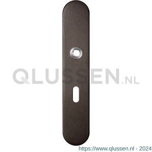 GPF Bouwbeslag Anastasius 1120.A1R BB56 deurkruk gatdeel rechtswijzend langschild afgerond 218x40x8,5 mm BB56 Dark blend GPF1120A10301