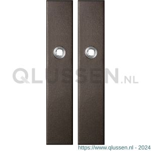 GPF Bouwbeslag Anastasius 1125.A1 blind langschild rechthoekig enkelverend 218x40x8,5 mm blind Dark blend GPF1125A10100