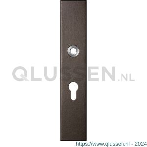 GPF Bouwbeslag Anastasius 1125.A1L PC55 deurkruk gatdeel linkswijzend langschild rechthoekig 218x40x8,5 mm PC55 Dark blend GPF1125A10232