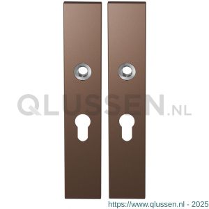 GPF Bouwbeslag Anastasius 1125.A2 PC55 langschild rechthoekig enkelverend 218x40x8,5 mm PC55 Bronze blend GPF1125A20132