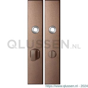 GPF Bouwbeslag Anastasius 1125.A2 WC63/8 groot langschild rechthoekig 218x40x8,5 mm WC63/8 grote knop Bronze blend GPF1125A20863