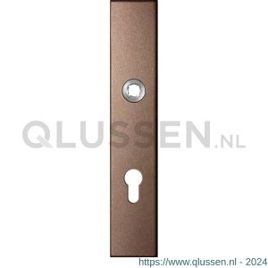 GPF Bouwbeslag Anastasius 1125.A2L PC72 deurkruk gatdeel linkswijzend langschild rechthoekig 218x40x8,5 mm PC72 Bronze blend GPF1125A20242