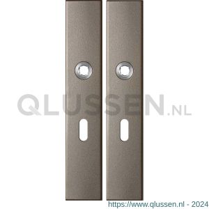 GPF Bouwbeslag Anastasius 1125.A3 BB56 langschild rechthoekig enkelverend 218x40x8,5 mm BB56 Mocca blend GPF1125A30101