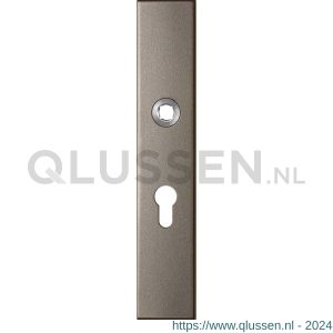 GPF Bouwbeslag Anastasius 1125.A3L PC55 deurkruk gatdeel linkswijzend langschild rechthoekig 218x40x8,5 mm PC55 Mocca blend GPF1125A30232