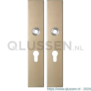 GPF Bouwbeslag Anastasius 1125.A4 PC55 langschild rechthoekig enkelverend 218x40x8,5 mm PC55 Champagne blend GPF1125A40132