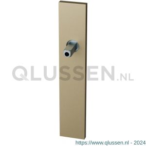 GPF Bouwbeslag Anastasius 1125.A4.442 PC72 langschild rechthoekig 220x40x8 mm PC72 met vastgelaste knopvastzetter Champagne blend GPF1125A40442