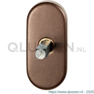 GPF Bouwbeslag Anastasius 1130.A2.0032 draaikiepmechanisme ovaal 65x30x12 mm met stift binnenzijde 32 mm Bronze blend GPF1130A20032