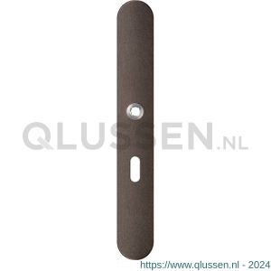 GPF Bouwbeslag Anastasius 1170.A1L BB56 deurkruk gatdeel linkswijzend langschild afgerond 282x40x8,5 mm BB56 Dark blend GPF1170A10201