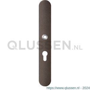 GPF Bouwbeslag Anastasius 1170.A1L PC55 deurkruk gatdeel linkswijzend langschild afgerond 282x40x8,5 mm PC55 Dark blend GPF1170A10232