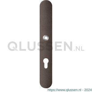 GPF Bouwbeslag Anastasius 1170.A1L PC72 deurkruk gatdeel linkswijzend langschild afgerond 282x40x8,5 mm PC72 Dark blend GPF1170A10242