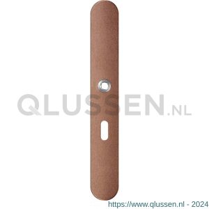 GPF Bouwbeslag Anastasius 1170.A2L BB56 deurkruk gatdeel linkswijzend langschild afgerond 282x40x8,5 mm BB56 Bronze blend GPF1170A20201