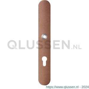 GPF Bouwbeslag Anastasius 1170.A2L PC72 deurkruk gatdeel linkswijzend langschild afgerond 282x40x8,5 mm PC72 Bronze blend GPF1170A20242