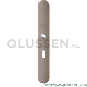 GPF Bouwbeslag Anastasius 1170.A3L BB56 deurkruk gatdeel linkswijzend langschild afgerond 282x40x8,5 mm BB56 Mocca blend GPF1170A30201