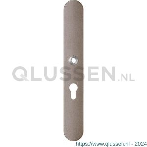 GPF Bouwbeslag Anastasius 1170.A3L PC55 deurkruk gatdeel linkswijzend langschild afgerond 282x40x8,5 mm PC55 Mocca blend GPF1170A30232