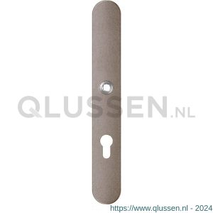 GPF Bouwbeslag Anastasius 1170.A3L PC72 deurkruk gatdeel linkswijzend langschild afgerond 282x40x8,5 mm PC72 Mocca blend GPF1170A30242