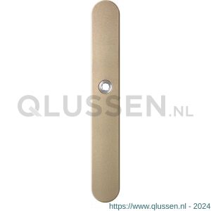 GPF Bouwbeslag Anastasius 1170.A4L blind deurkruk gatdeel linkswijzend langschild afgerond 282x40x8,5 mm blind Champagne blend GPF1170A40200