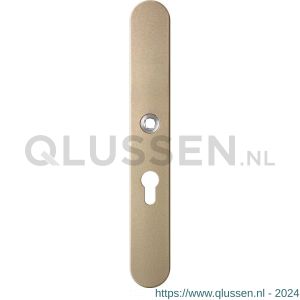 GPF Bouwbeslag Anastasius 1170.A4L PC55 deurkruk gatdeel linkswijzend langschild afgerond 282x40x8,5 mm PC55 Champagne blend GPF1170A40232