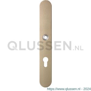 GPF Bouwbeslag Anastasius 1170.A4L PC72 deurkruk gatdeel linkswijzend langschild afgerond 282x40x8,5 mm PC72 Champagne blend GPF1170A40242