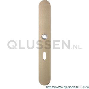 GPF Bouwbeslag Anastasius 1170.A4R BB56 deurkruk gatdeel rechtswijzend langschild afgerond 282x40x8,5 mm BB56 Champagne blend GPF1170A40301