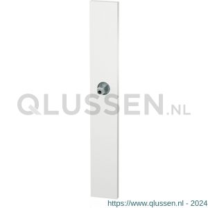 GPF Bouwbeslag ZwartWit 1175.62.401 XL BB56 langschild XL rechthoekig 282x40x8,5 mm BB56 met vastgelaste knopvastzetter wit GPF1175620401