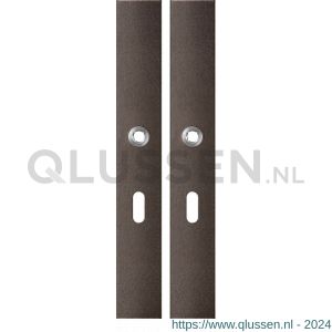 GPF Bouwbeslag Anastasius 1175.A1 BB56 langschild rechthoekig enkelverend 282x40x8,5 mm BB56 Dark blend GPF1175A10101