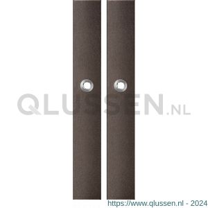 GPF Bouwbeslag Anastasius 1175.A1 blind langschild rechthoekig enkelverend 282x40x8,5 mm blind Dark blend GPF1175A10100