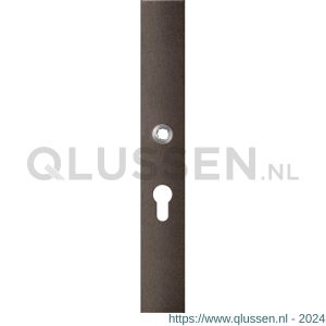 GPF Bouwbeslag Anastasius 1175.A1L PC55 deurkruk gatdeel linkswijzend langschild rechthoekig 282x40x8,5 mm PC55 Dark blend GPF1175A10232