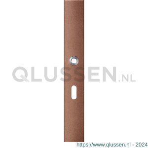 GPF Bouwbeslag Anastasius 1175.A2L BB56 deurkruk gatdeel linkswijzend langschild rechthoekig 282x40x8,5 mm BB56 Bronze blend GPF1175A20201