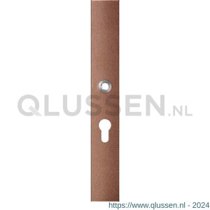 GPF Bouwbeslag Anastasius 1175.A2L PC55 deurkruk gatdeel linkswijzend langschild rechthoekig 282x40x8,5 mm PC55 Bronze blend GPF1175A20232