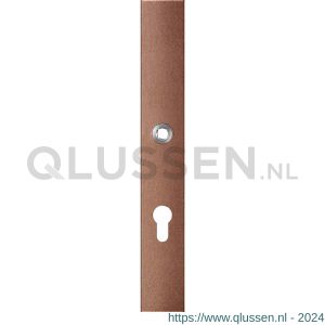 GPF Bouwbeslag Anastasius 1175.A2L PC72 deurkruk gatdeel linkswijzend langschild rechthoekig 282x40x8,5 mm PC72 Bronze blend GPF1175A20242