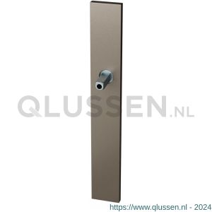 GPF Bouwbeslag Anastasius 1175.A3.401 XL BB56 langschild XL rechthoekig 282x40x8,5 mm BB56 met vastgelaste knopvastzetter Mocca blend GPF1175A30401