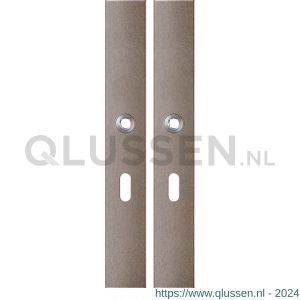 GPF Bouwbeslag Anastasius 1175.A3 BB56 langschild rechthoekig enkelverend 282x40x8,5 mm BB56 Mocca blend GPF1175A30101