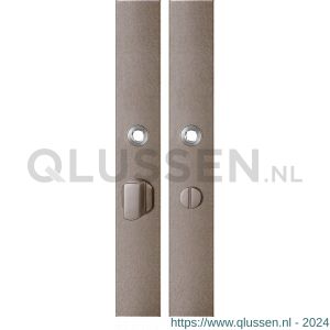 GPF Bouwbeslag Anastasius 1175.A3 WC55/8 groot langschild rechthoekig enkelverend 282x40x8,5 mm WC55/8 grote knop Mocca blend GPF1175A30855