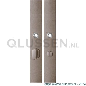 GPF Bouwbeslag Anastasius 1175.A3 WC63/8 groot langschild rechthoekig enkelverend 282x40x8,5 mm WC63/8 grote knop Mocca blend GPF1175A30863