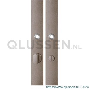 GPF Bouwbeslag Anastasius 1175.A3 WC72/8 groot langschild rechthoekig enkelverend 282x40x8,5 mm WC72/8 grote knop Mocca blend GPF1175A30872